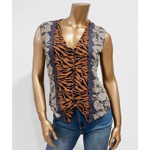 Casual Studio Vintage 90's Y2K Women's Mixed Animal Print Tank Top Vest Size L